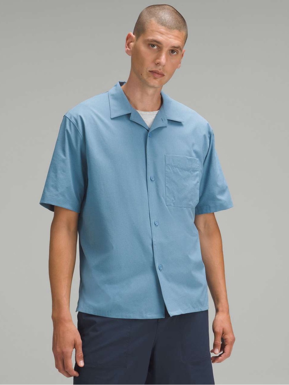 Lululemon Airing Easy Camp Collar Shirt - Utility Blue